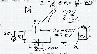 Der SpannungsabfallOhm  Widerstand und LED Reihenschaltung Elektrotechnik [upl. by Ettore]