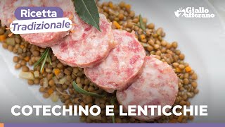 COTECHINO CON LENTICCHIE RICETTA PER CAPODANNO [upl. by Ahsiekin]