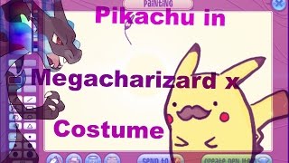 Animal Jam Pikachu in Megacharizard Costume Speedpaint [upl. by Nauqat]