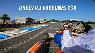 Onboard karting Varennes X30 [upl. by Novaat]