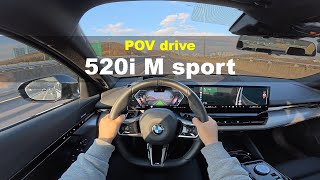 2025 BMW 520i M sport POV drive [upl. by Hutchinson199]