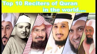 Top 10 Best Quran reciters in the world  Top 10 Famous IMAMS Which Has Most Beautiful Voice [upl. by Aihtyc]