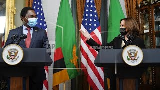 Zambias Hichilema meets US Vice President [upl. by Mark300]