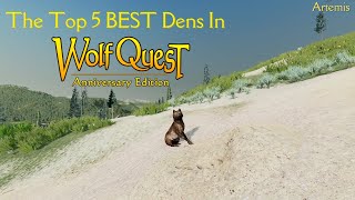 The Top 5 Best Dens In WolfQuest [upl. by Rayna]