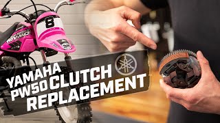 How To Replace the Clutch on a Yamaha PW50 [upl. by Doowle382]