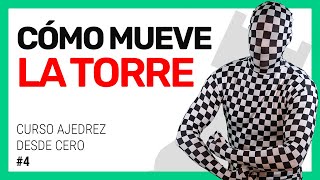 Cómo se mueve la TORRE en Ajedrez  Aprende Ajedrez desde cero 4 [upl. by Aicre]