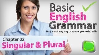 Basic English Grammar 02  Singular amp plural nouns  English lesson  ESL  Spoken English [upl. by Samella355]