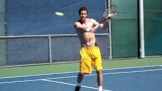 Marat Safin taking some volleys in practice [upl. by Eerised459]