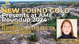 New Found Gold VP of Exploration Presents at AME Roundup 2024 TSXV NFG NYSEA NFGC [upl. by Eirual]