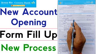 canara bank account opening form kaise bhare 2021  how to fill canara bank account opening form [upl. by Corene]