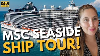 MSC Seaside Full Ship Tour 2023 Review amp BEST Spots MSC Cruises [upl. by Anelam76]