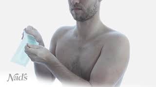 How to Use Nads For Men Wax Strips [upl. by Henryson]