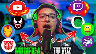 ✅Como CAMBIAR tu VOZ en CUALQUIER JUEGO APP o CLASES ONLINE en tu PC🎤💻 Efectos de Voz🔊 [upl. by Eiliak802]