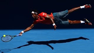 Gael Monfils the flying Frenchman  Australian Open 2016 [upl. by Burne]