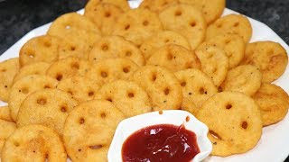 Potato Smiley  HomeMade McCain Smiles  Easy amp For Kids  Yasmin Huma Khan [upl. by Lebisor309]