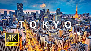 Tokyo Japan 🇯🇵 in 4K ULTRA HD 60 FPS  1st Largest City in The World Drone View [upl. by Merwin317]