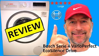 Bosch Serie 4 VarioPerfect Washing Machine EcoSilence Drive Review amp Wash Cycle [upl. by Eberhart11]