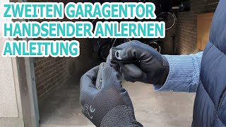 Zweiten Garagentor Handsender anlernen Anleitung [upl. by Ellemac]