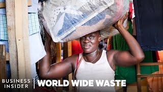 How 75 Million Pounds Of Donated Clothes End Up At A Market In Ghana Every Week  World Wide Waste [upl. by Alodee]