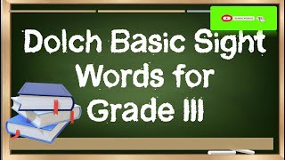 READING  DOLCH BASIC SIGHT WORDS FOR GRADE 3 [upl. by Mara804]