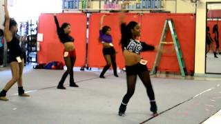 HBCU Dance Audition Prep March 16 2013  stand routine 1  lead by 8 [upl. by Stedman]