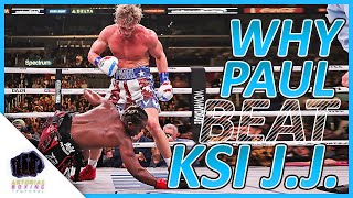 Why Logan Paul Beat KSI 2nd Fight 60 FPS  Artorias Boxing [upl. by Amapuna602]