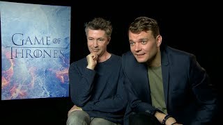 quotGame of Thronesquot Season 7 interview with Aidan Gillen amp Pilou Asbaek [upl. by Aivun]