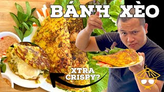 Perfect Extra Crispy Bánh Xèo  Vietnamese Crepe [upl. by Tobin852]