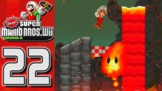 Newer Super Mario Bros Wii  World 5  Freezeflame Volcano Part 14 [upl. by Mariandi426]