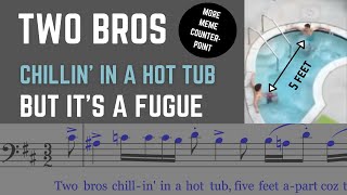 Two Bros Chillin in a Hot Tub  as a Baroque Fugue  High Meme Art [upl. by Enneles]