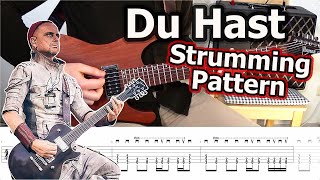 Rammstein  Du Hast Strumming Pattern  Guitar Tabs Tutorial [upl. by Orlantha924]