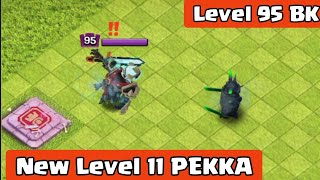 NEW LEVEL 11 PEKKA VS BARBARIAN KING  TOWNHALL 16 TROOPS VS HEROES [upl. by Eveam]