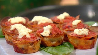 Mary Giulianis Lasagna Cupcakes [upl. by Luapnaes]