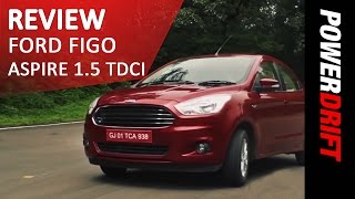 Ford Figo Aspire 15 TDCi  Review  PowerDrift [upl. by Yemac272]