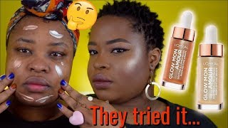 LORÉAL GLOW MON AMOUR HIGHLIGHTING DROPS  REVIEW  DEMO [upl. by Notnirb]