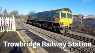 A Visit to Trowbridge Railway Station Wiltshire Railway [upl. by Gnanmas]