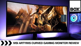 MSI MPG ARTYMIS 343CQR 34quot Curved Gaming Monitor Review  UWQHD 165Hz [upl. by Jeremie]