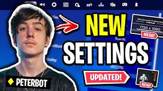 Peterbot Reveals NEW Settings Fortnite Chapter 5 Season 2 UPDATED 2024 [upl. by Suoirtemed]