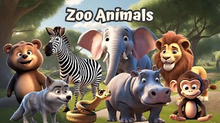 Animal Sounds Song  Zoo Animals  Song for Kids [upl. by Nottarts]