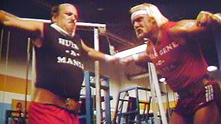 quotMeanquot Gene Okerlund trains with Hulk Hogan [upl. by Harlie]