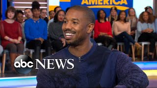 Michael B Jordan dishes on Creed II live on GMA [upl. by Arem478]