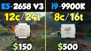 i99900K vs Xeon E52658 V3 [upl. by Selwin22]