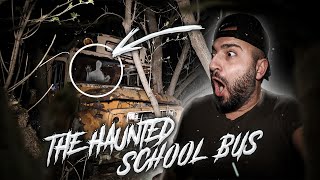 THE HAUNTED SCHOOL BUS IN THE WOODS GONE WRONG ATTACKED [upl. by Ayatnohs]