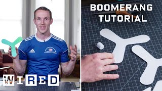 How to Make and Throw an Indoor Boomerang  WIRED [upl. by Asihtal965]