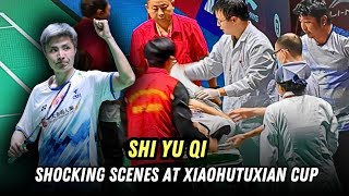 Shi Yu Qi had to be stretchered off at Xiaohutuxian Cup [upl. by Laamak]