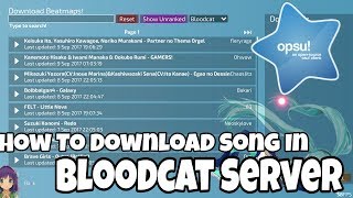 Opsu  How to download in BloodCat server [upl. by Tepper]