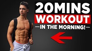 20 MIN MORNING WORKOUT NO EQUIPMENT BODYWEIGHT WORKOUT [upl. by Ribak]