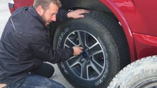 How To Change a Tire on a Ford F150  Fernie BC [upl. by Ardien]