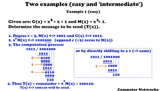 Cyclic Redundancy Check  incl Examples and StepByStep Guide  Computer Networks [upl. by Enyamrahs]