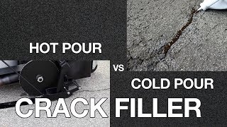 THE KEY DIFFERENCES BETWEEN COLD POUR amp HOT POUR ASPHALT CRACK FILLER [upl. by Amled884]